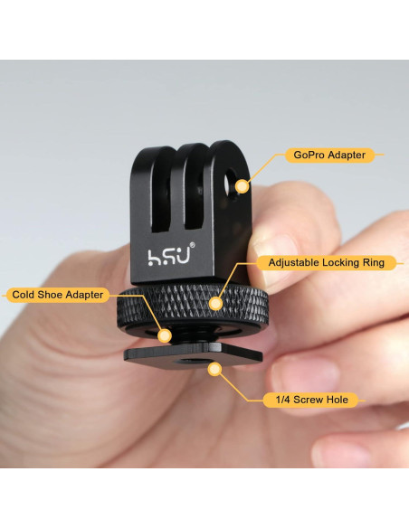 Adaptador de Montaje Frío HSU para Trípode y Cámara DSLR