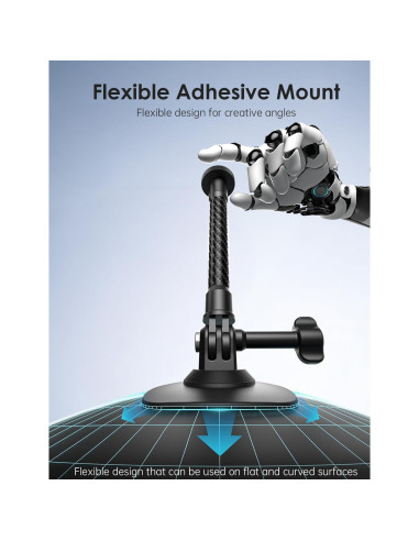 Soporte Adhesivo Flexible Maectech para Cámaras de Acción