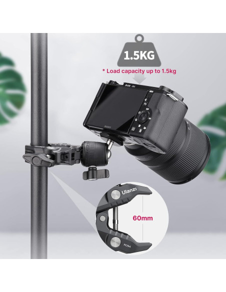 Soporte de Cámara ULANZI R099 con Cabezal de Bola 360