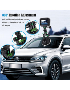 Soporte de Ventosa PULUZ para GoPro y Teléfonos - Ajustable 6.8cm 2