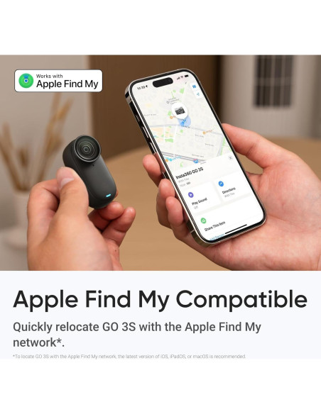 Cámara de Acción Insta360 GO 3S Negra 128GB 4K Impermeable