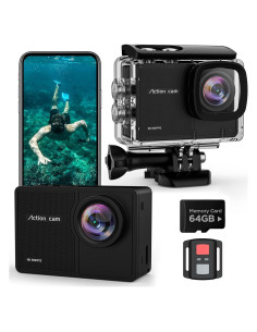 Cámara de acción TIMNUT 4K 60FPS impermeable 40m con WiFi