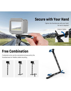 Brazo de Extensión NEEWER para Cámara de Acción 30cm/16.5cm/8.4cm 2