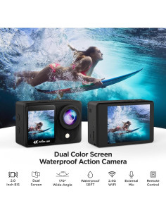 Cámara de Acción 4K TIMNUT C26 Pantalla Táctil Impermeable 2