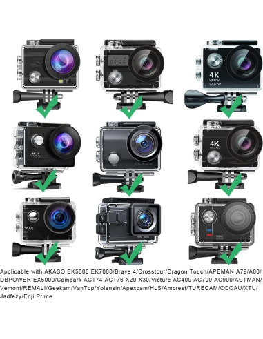 Batería Recargable VVHOOY PG1050 para Cámara de Acción - 3x1050mAh