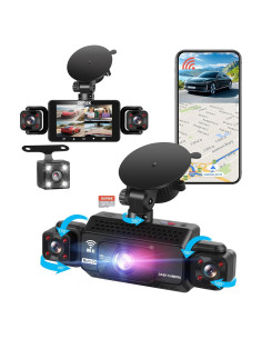 Cámara Dash 360 GEMEK 2K 4 Canales WiFi Control APP