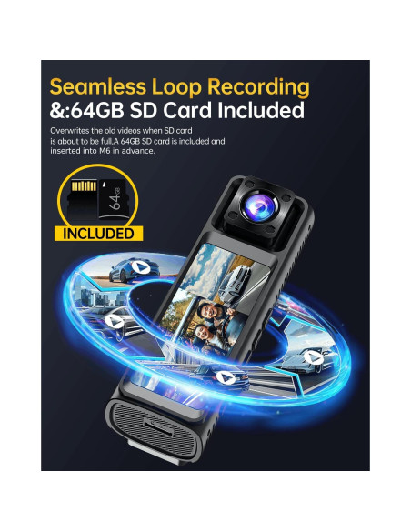 Cámara de Tablero 3 Canales BAOHZ M6 2.5K + 1080P + 1080P