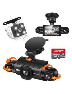 Cámara Dash 360 LOFOV 4 Canales FHD 1080P con 64GB