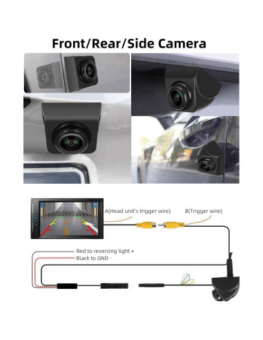 Cámara de Respaldo HD Epronic P2 360 Impermeable IP69K