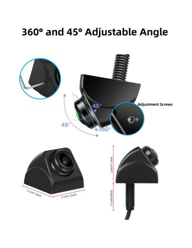 Cámara de Respaldo HD Epronic P2 360 Impermeable IP69K