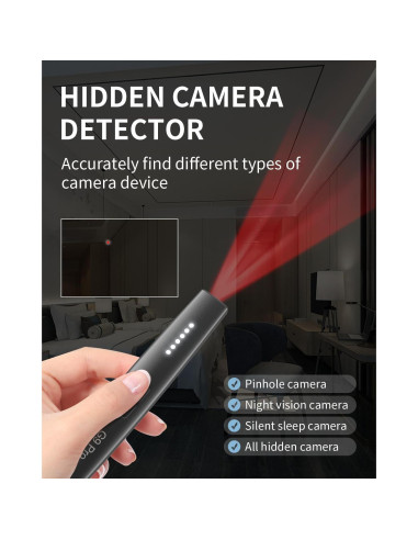 Detector de cámaras ocultas JAXTIN G9 Pro - Alarma y Vibración