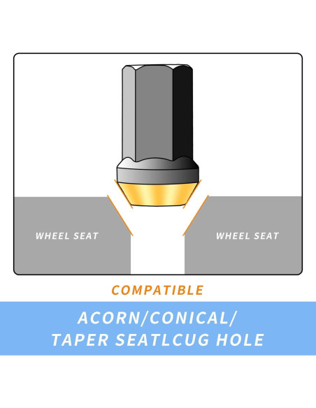 20 Tuercas de Rueda M12x1.5 EZPROIT Cromo Neo