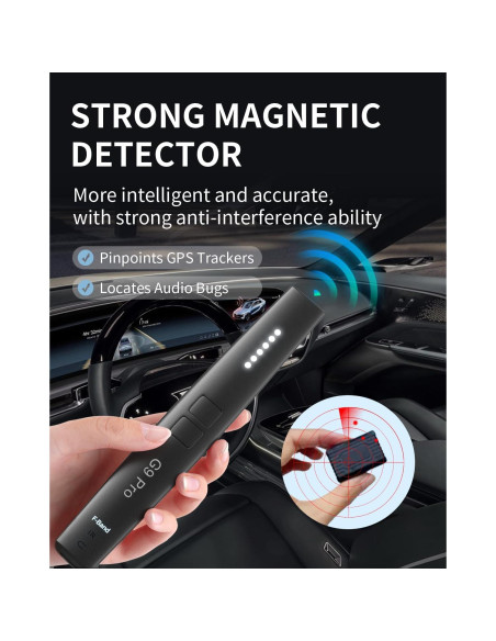 Detector de cámaras ocultas JAXTIN G9 Pro - Alarma y Vibración