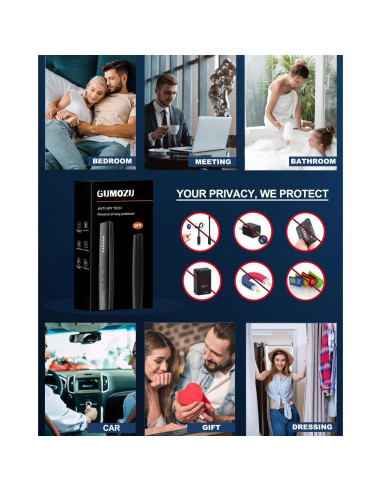 Detector de cámaras ocultas JAXTIN G9 Pro - Alarma y Vibración