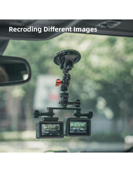 Adaptador Doble de Montaje Aluminio GY-DMA-024 para Cámaras de Acción