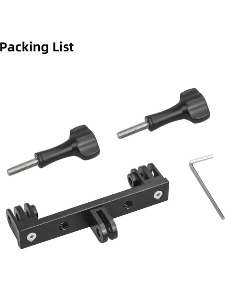 Adaptador Doble de Montaje Aluminio GY-DMA-024 para Cámaras de Acción