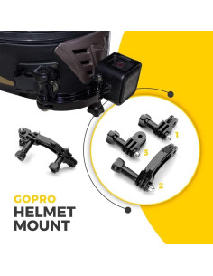 Brazo de Extensión Curvo 7.62 cm para Casco - Action Pro 2