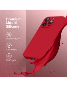 Funda Magnética SuydanBox para iPhone 13 Pro Max 6.7" Rojo 2