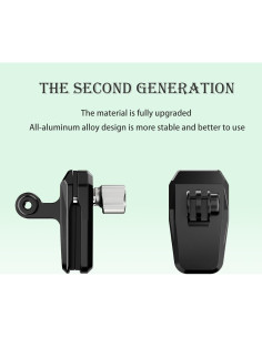 Soporte de Clip para Parabrisas Motocicleta Elecphbo - Compatible GoPro Hero 13 12 11 10 9 8 2