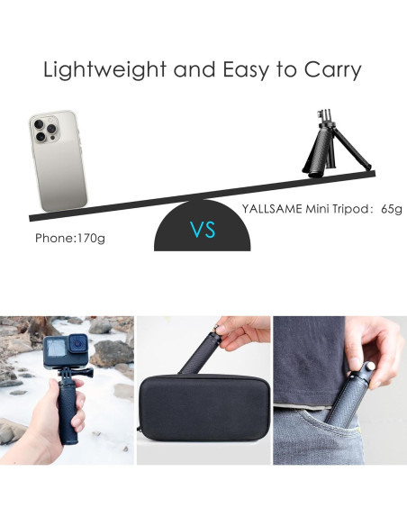 Palo de Selfie Trípode YALLSAME Extensible para GoPro