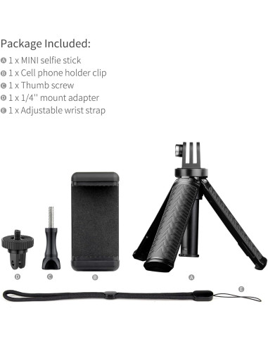 Palo de Selfie Trípode YALLSAME Extensible para GoPro