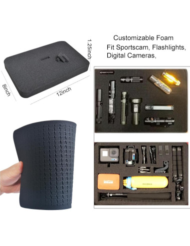 Funda Grande Personalizable con Espuma para Cámara Bestshoot