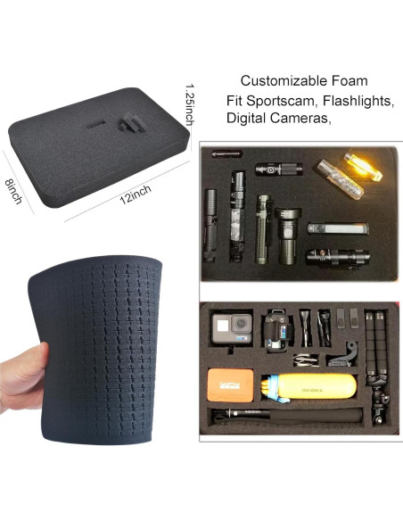 Funda Grande Personalizable con Espuma para Cámara Bestshoot