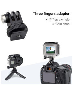 Adaptador de Montaje de Trípode YALLSAME para GoPro y Cámaras de Acción 2