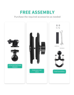 Soporte para cámara de motocicleta Biaoniu BN-03 360 2