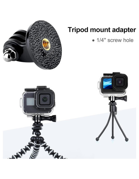 Adaptador de Montaje de Trípode YALLSAME para GoPro y Cámaras de Acción