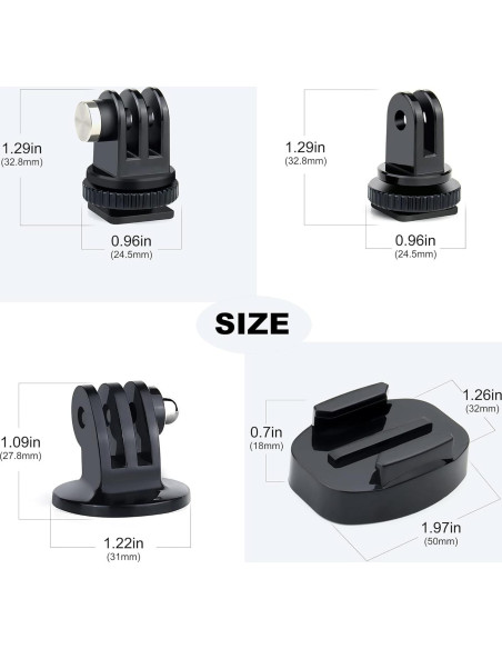 Adaptador de Montaje de Trípode YALLSAME para GoPro y Cámaras de Acción