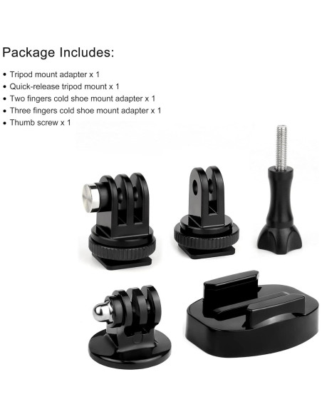Adaptador de Montaje de Trípode YALLSAME para GoPro y Cámaras de Acción