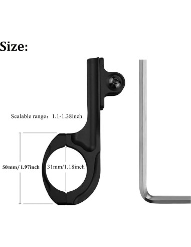 Adaptador de Manillar para Cámara VVHOOY Aluminio 30-31.8mm