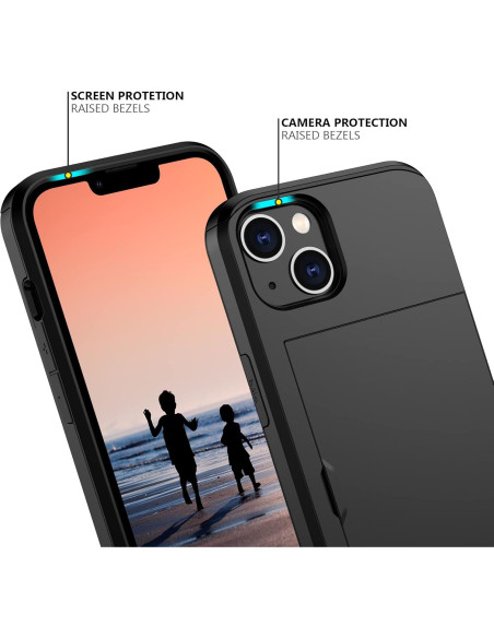 Funda Nvollnoe para iPhone 14 con Soporte para Tarjetas