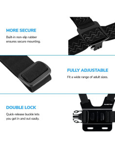 Arnés de Montaje en Cabeza y Pecho Sametop para GoPro 2