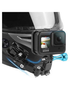 Kit de Montaje de Barbilla MiPremium para Casco de Motocicleta - Compatible con GoPro y Otras Cámaras de Acción