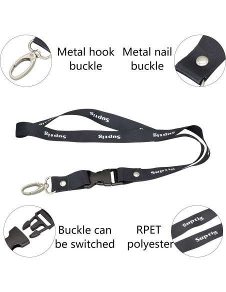 Cinta de Cuello Suptig para GoPro y Cámaras de Acción - 2 Unidades