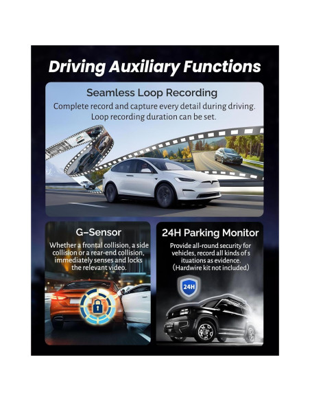 Cámara de Espejo Retrovisor 4K KOUENOM 12" con Carplay