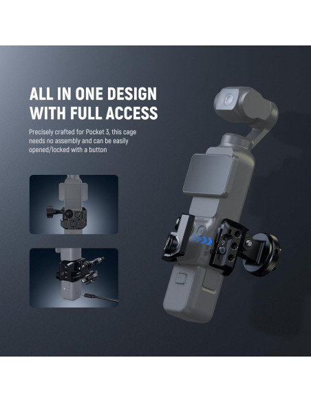 Estructura de Aluminio NEEWER AC009 para DJI Osmo Pocket 3 Estructura de Aluminio NEEWER AC009 para DJI Osmo Pocket 3