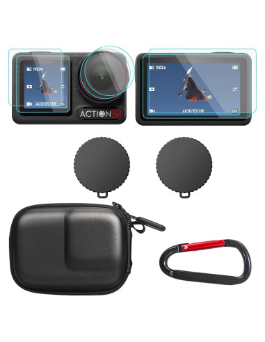 Accesorios DJI Osmo Action 5 Pro - Funda PU y Protectores