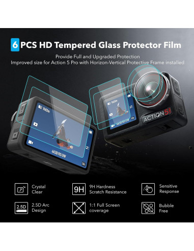 Accesorios DJI Osmo Action 5 Pro - Funda PU y Protectores