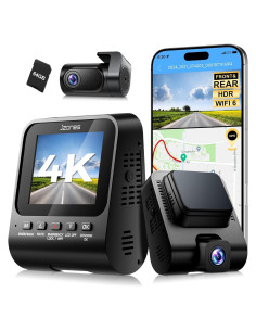 Cámara de tablero dual Jzones V620 4K + 1080P GPS WiFi