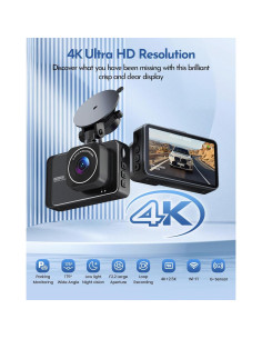 Cámara Dash 4K DELLFY Delantera y Trasera con WiFi 2