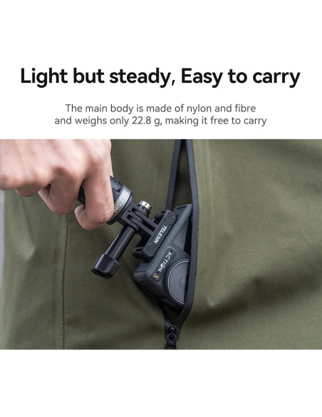 Adaptador Magnético TELESIN para DJI Action 5/4/3 - Rápida Liberación