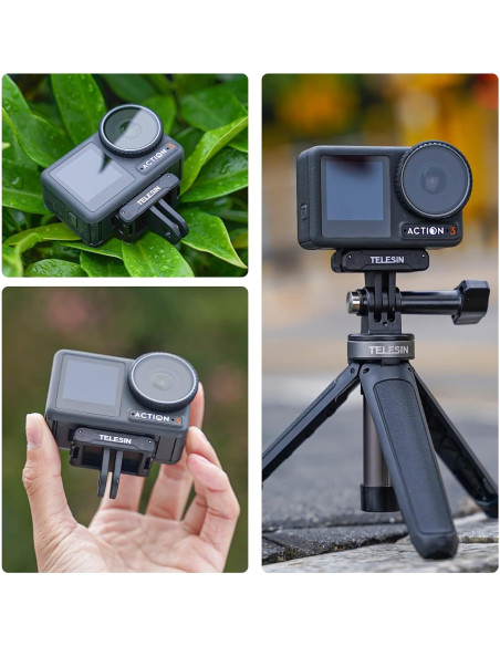 Adaptador Magnético TELESIN para DJI Action 5/4/3 - Rápida Liberación