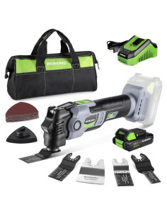 Herramienta Oscilante WORKPRO 20V Inalámbrica 6 Velocidades