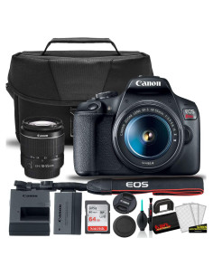 Cámara DSLR Canon EOS Rebel T7 24.1MP con lente 18-55mm