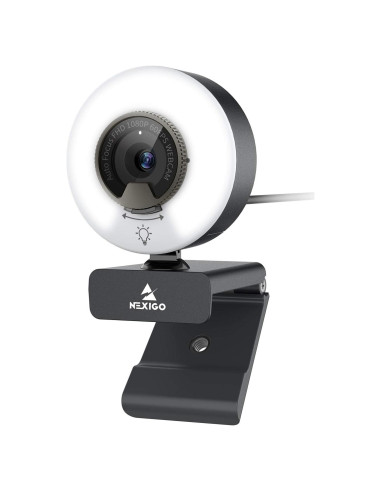 Cámara Web NexiGo N960E 1080P 60FPS con Luz y Micrófono