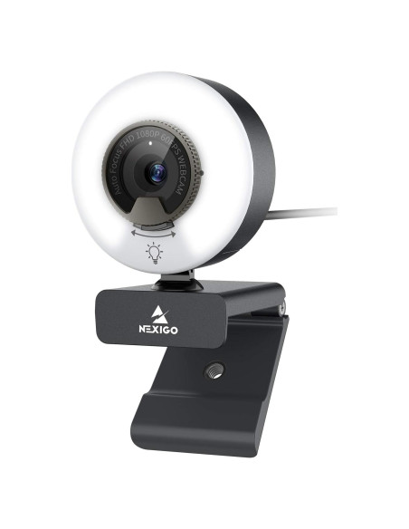Cámara Web NexiGo N960E 1080P 60FPS con Luz y Micrófono