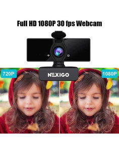 Cámara Web NexiGo N660 1080P con Doble Micrófono y Privacidad 2